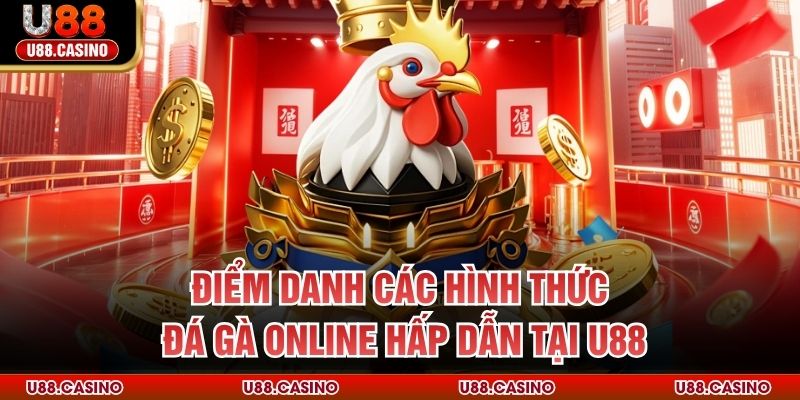 Điểm danh các hình thức đá gà online hấp dẫn tại U88