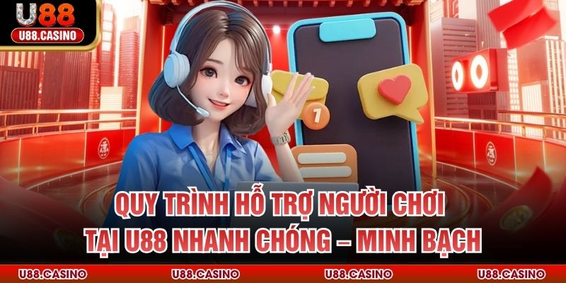 Quy trình hỗ trợ người chơi tại U88 nhanh chóng – minh bạch