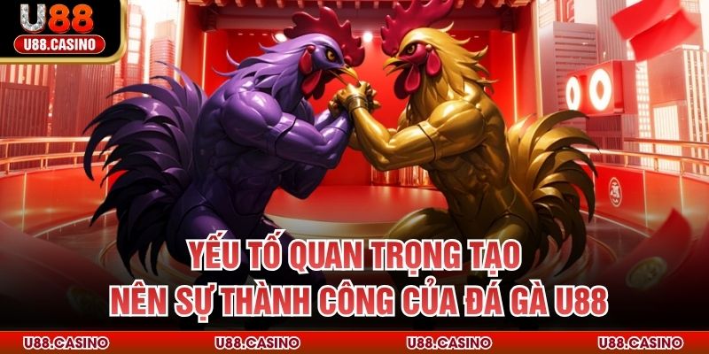 Yếu tố quan trọng tạo nên sự thành công của đá gà U88 Yếu tố quan trọng tạo nên sự thành công của đá gà U88
